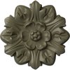 Ekena Millwork Emery Leaf Ceiling Medallion, Hand-Painted Spartan Stone, 7 5/8"OD x 1"P CM07EMSSF